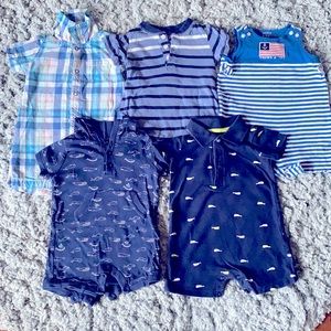 Nautical Summer Boys lot 12mo Carter’s Crown&Ivy smoke free home